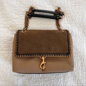 Rebecca Minkoff Edie Suede Canvas Crossbody Shoulder Bag NWT